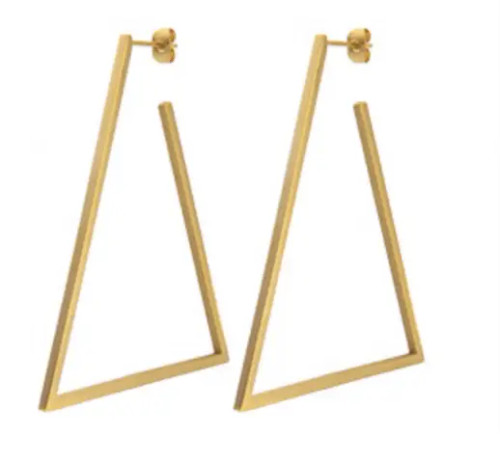 Geo Triangle Hoops