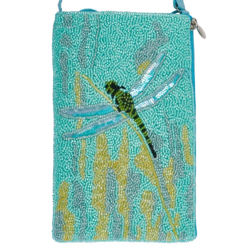 Phone Bag Green Dragonfly