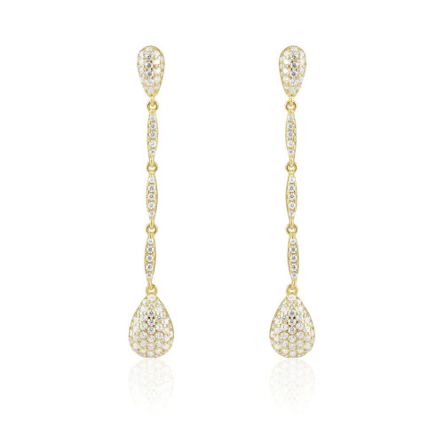 Alina CZ drop earrings