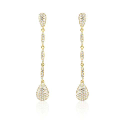 Alina CZ drop earrings