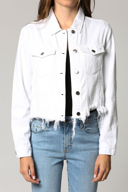 White Frayed Jacket