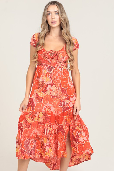 Scarlet Criss Cross Maxi