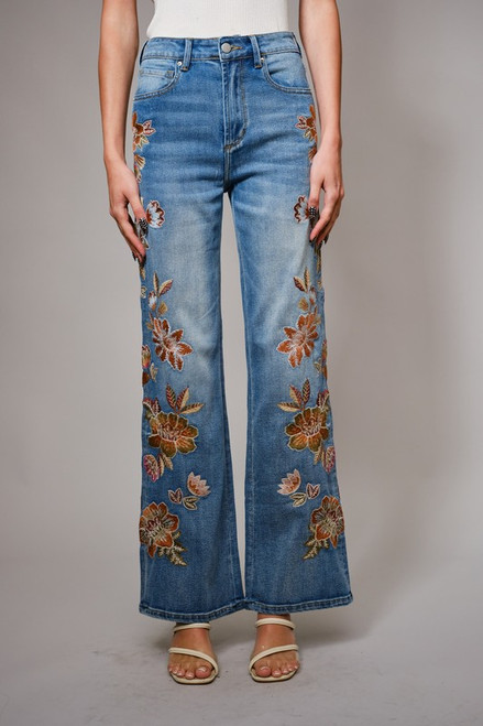Flower Floral Jeans