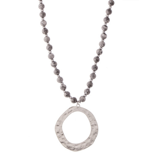 Circle Stone Necklace