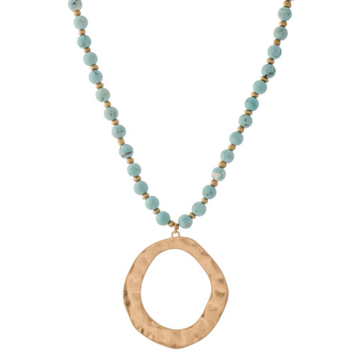 Circle Stone Necklace