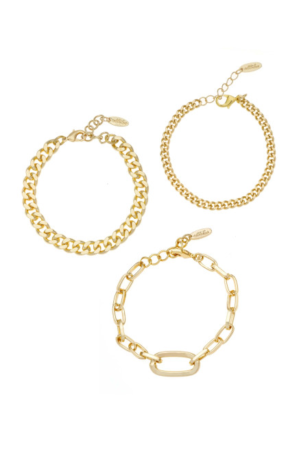 Chain Game Set of 3 Bracelets