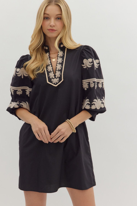 Anya Embroidered Dress