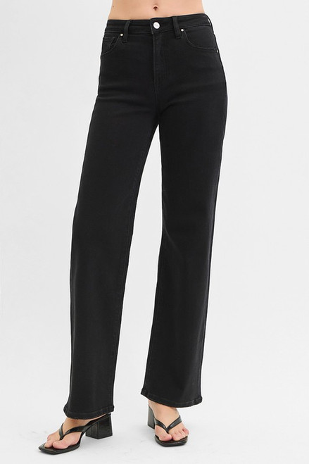 Wide HR Black Jeans