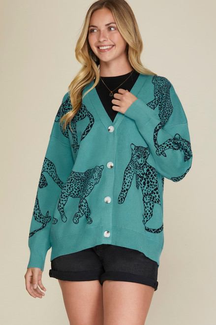 Truly Cheetah Cardi