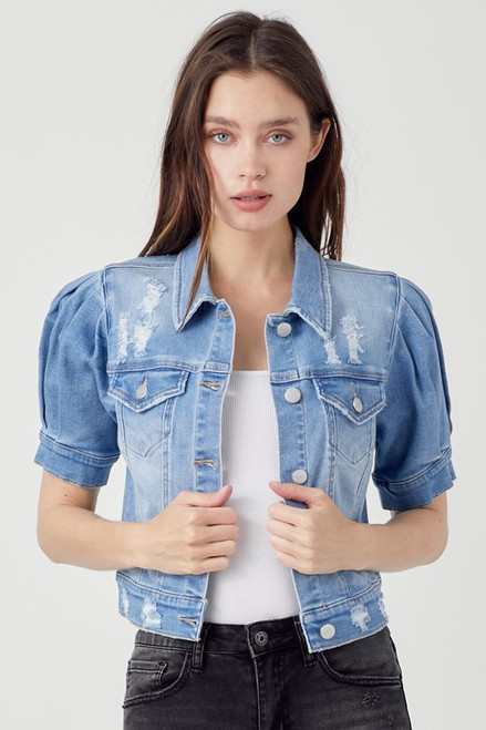 Shirring SS Crop Jacket