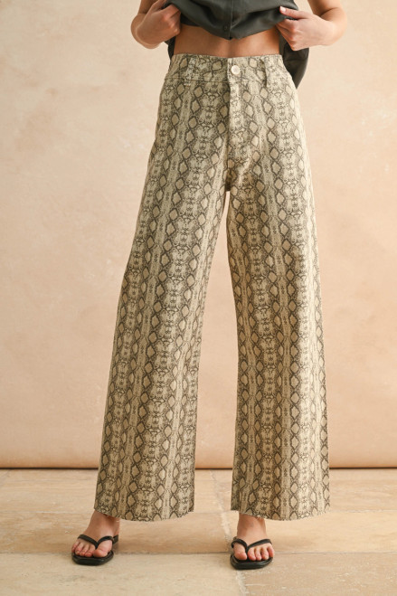 Snake Print Pant