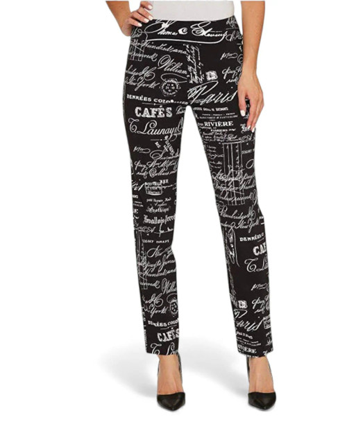 French Print Pants