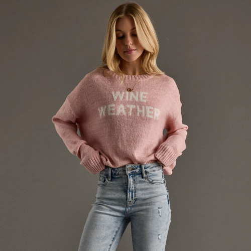 Rose Wine Weather Sweater