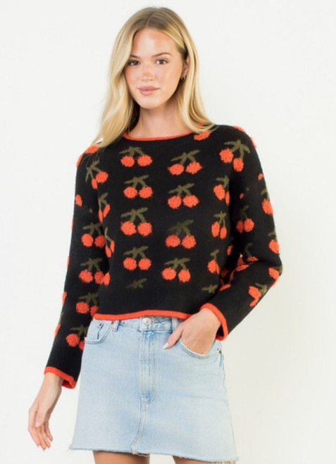Cherry Pattern Sweater