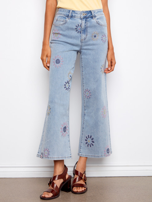 CB Wide Floral Jeans