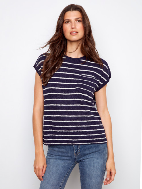 CB Stripe Cap Sleeve