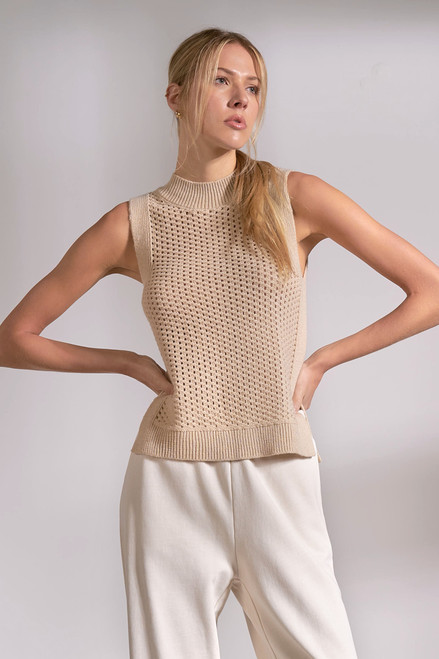 Maria Open Knit Top