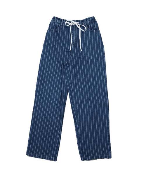 Front Tie Stripe Denim