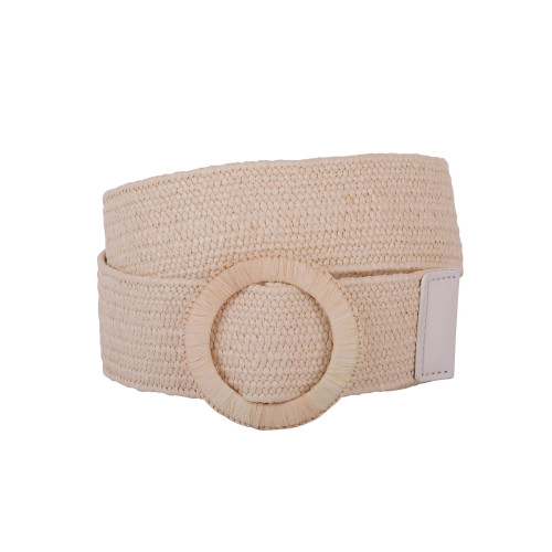 Woven Raffia Belt