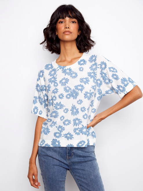 Petals Print Top