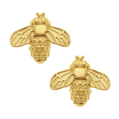 Gold Bee Studs