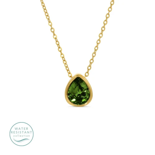 Teardrop CZ Necklace