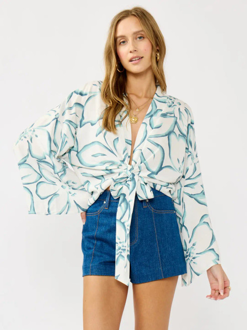 Floral Tie Kimono