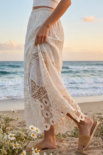 Brynn Crochet Skirt