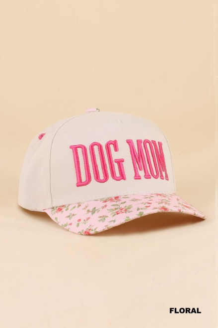 Dog Mom Floral Hat