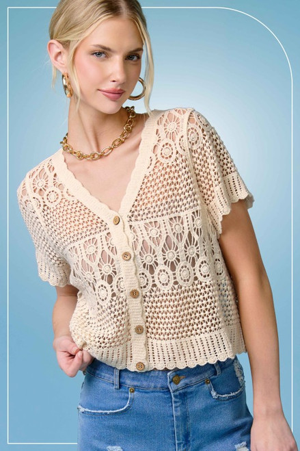 Edie Button Cardi