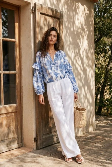 Cirta Blue Blouse