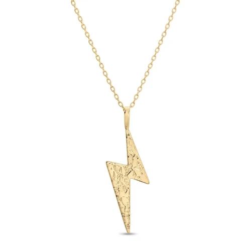 Gilded Lighting Necklace