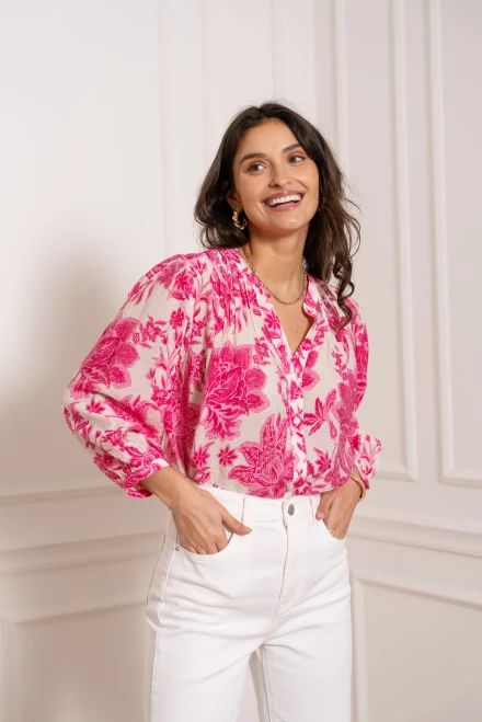 St Tropez Top Fuchsia