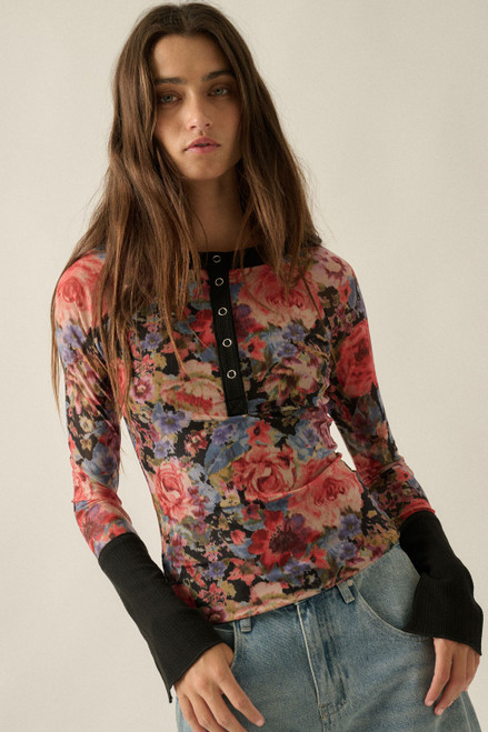 Mesh Split Top