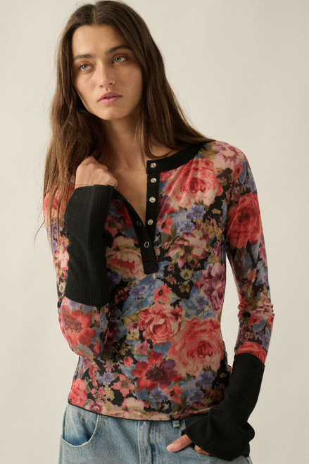 Mesh Split Top