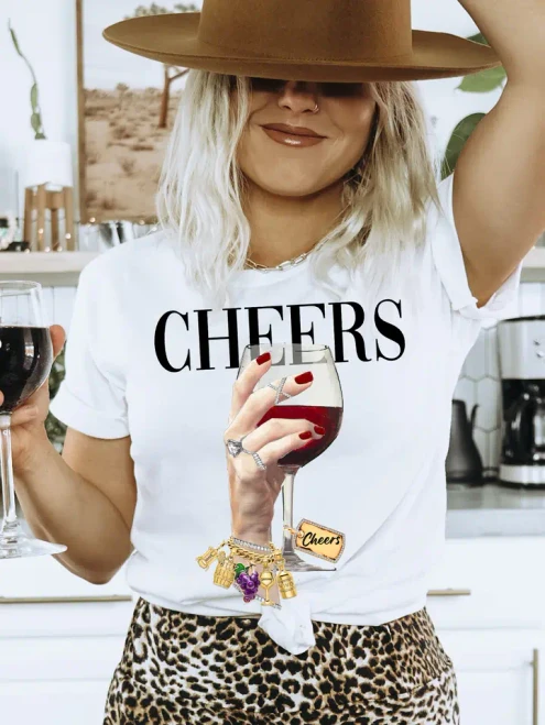 Cheers Merlot Tee