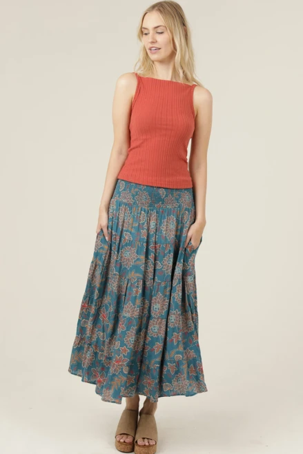 Muzu Print Skirt