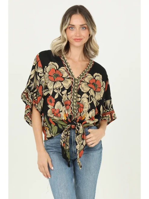 Nat Front Tie Top