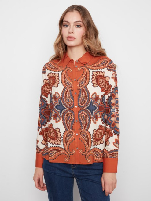 Boteh Print Top