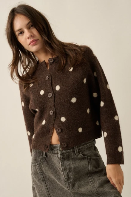 Crop Dot Sweater