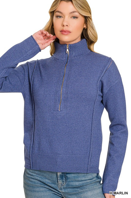 Amy Half Zip Sweater