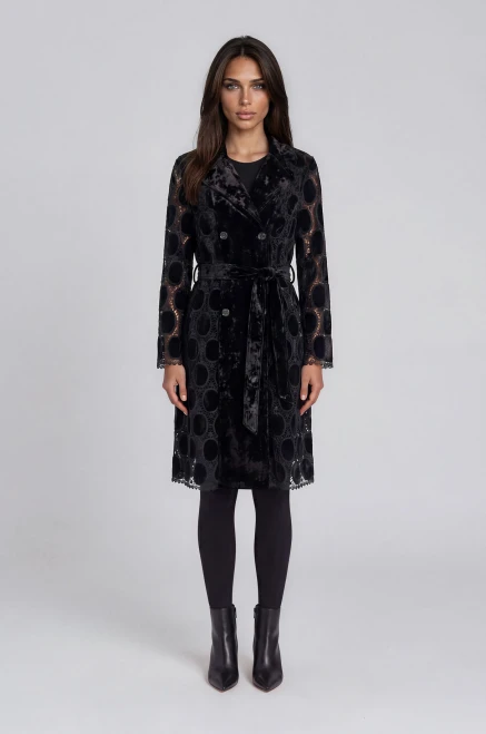 Lace & Velvet Trench
