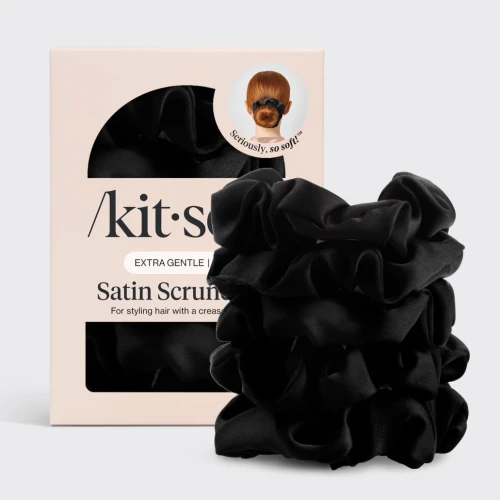 Satin Satin Scrunchies 5 pc