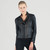 Double Zip Liquid Leather