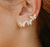 Pave Butterfly Ear Crawlers