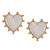 Gold Stud Heart Earrings