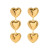 Frenchie Heart Earrings