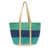 Colorblock Jute Tote