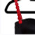 Black PLUNGE Bra Red Circles