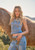 Buckle Denim Top